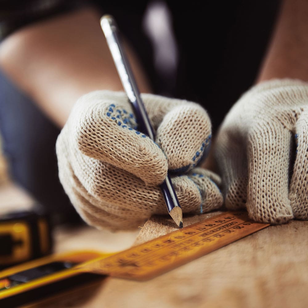 Handyman making a minor home repair