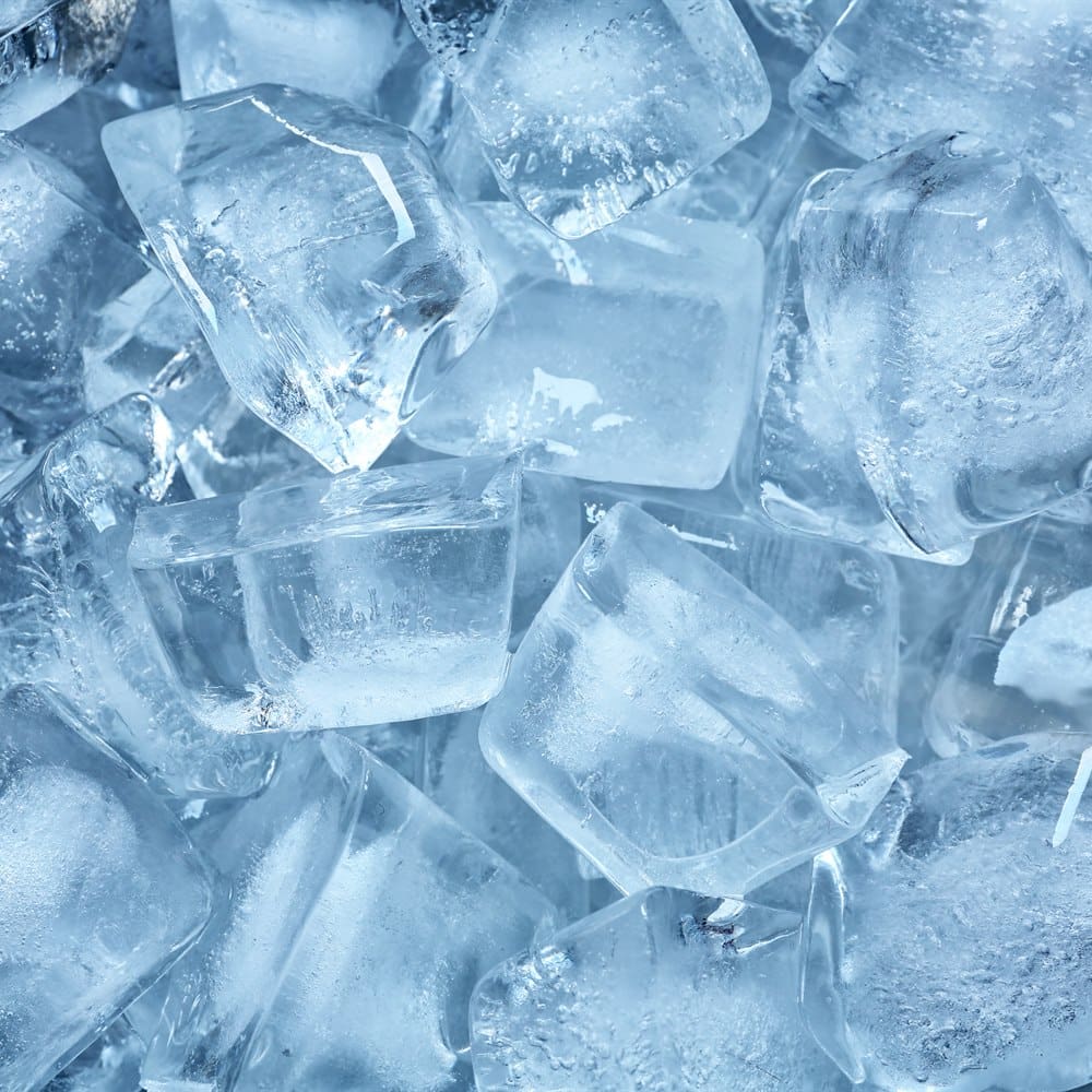 Close up ice cubes fresh cold texture
