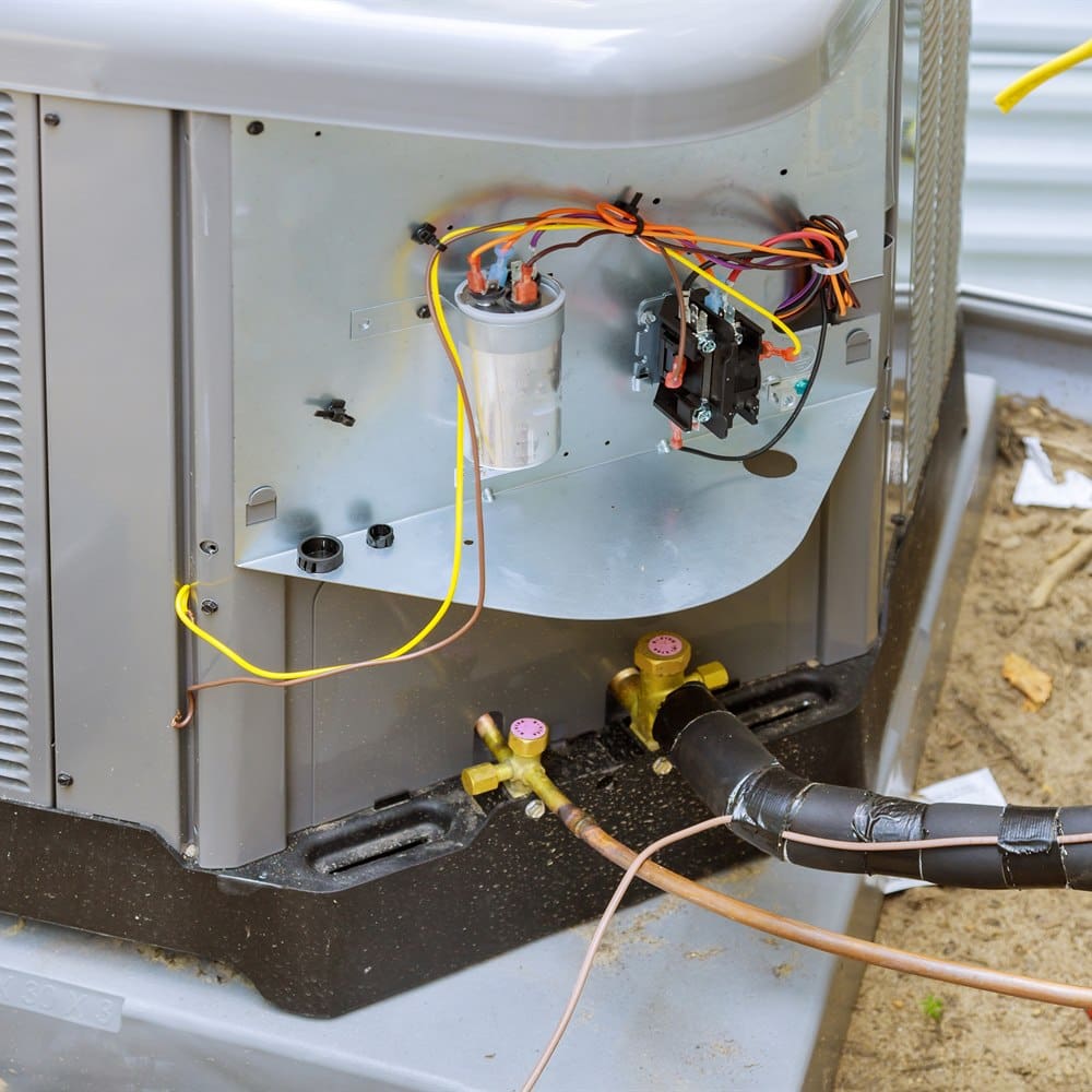 Hvac system air conditioning unit with electrical