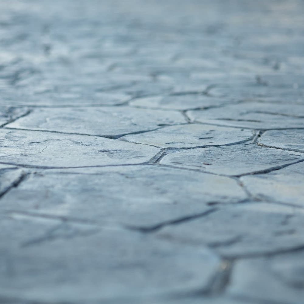 Stamped concrete surface pattern